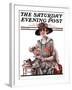 "Teatime," Saturday Evening Post Cover, July 7, 1923-Pearl L. Hill-Framed Giclee Print