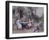 Teatime-Myles Birket Foster-Framed Giclee Print