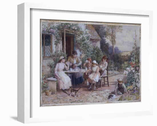 Teatime-Myles Birket Foster-Framed Giclee Print