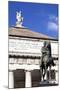 Teatro Carlo Felice and Garibaldi Statue, Genoa, Liguria, Italy, Europe-Mark Sunderland-Mounted Photographic Print