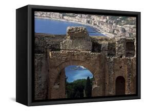 Teatro Greco, Founded in the 3rd Century Bc, Taormina, Sicily, Italy-Duncan Maxwell-Framed Stretched Canvas