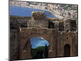 Teatro Greco, Founded in the 3rd Century Bc, Taormina, Sicily, Italy-Duncan Maxwell-Mounted Photographic Print