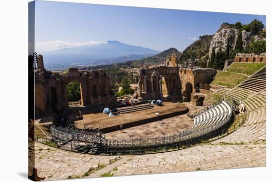 Teatro Greco (Greek Theatre)-Matthew Williams-Ellis-Stretched Canvas