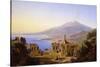 Teatro Greco, Taormina, with Etna beyond-Karl Robert Kummer-Stretched Canvas