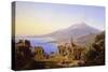 Teatro Greco, Taormina, with Etna beyond-Karl Robert Kummer-Stretched Canvas