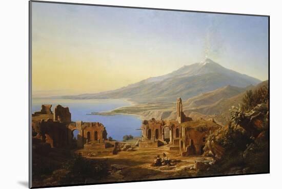 Teatro Greco, Taormina, with Etna beyond-Karl Robert Kummer-Mounted Giclee Print