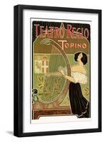 Teatro Regio, Torino: Theatre Royal de Turin Opera House, c.1898-G. Boano-Framed Premium Giclee Print