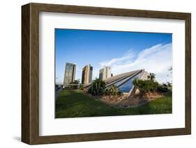 Teatro (The Theater), Brasilia, Brazil, South America-Michael Runkel-Framed Photographic Print