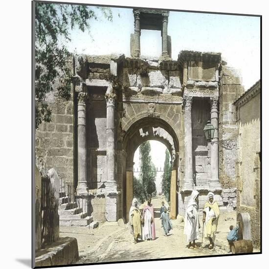 Tebessa (Algeria), Caracalla Gate, Roman Ruins-Leon, Levy et Fils-Mounted Photographic Print