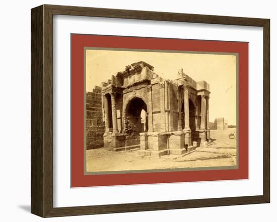 Tebessa, Arc De Triomphe Quadrifrons Caracalla, Third Century, Algiers-Etienne & Louis Antonin Neurdein-Framed Giclee Print