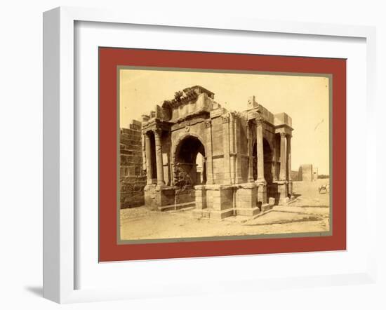 Tebessa, Arc De Triomphe Quadrifrons Caracalla, Third Century, Algiers-Etienne & Louis Antonin Neurdein-Framed Giclee Print