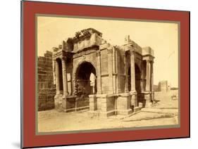 Tebessa, Arc De Triomphe Quadrifrons Caracalla, Third Century, Algiers-Etienne & Louis Antonin Neurdein-Mounted Giclee Print