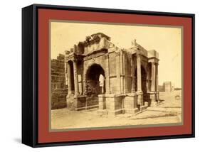 Tebessa, Arc De Triomphe Quadrifrons Caracalla, Third Century, Algiers-Etienne & Louis Antonin Neurdein-Framed Stretched Canvas