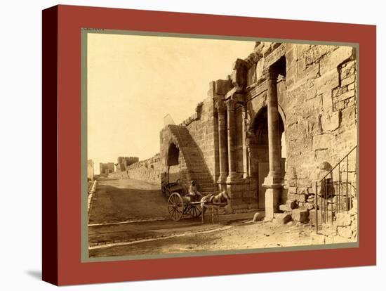 Tebessa, Arch of Caracalla and the Walls of the Byzantine Citadel, Algiers-Etienne & Louis Antonin Neurdein-Stretched Canvas