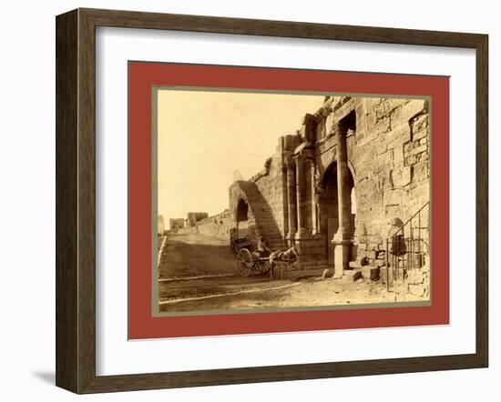 Tebessa, Arch of Caracalla and the Walls of the Byzantine Citadel, Algiers-Etienne & Louis Antonin Neurdein-Framed Giclee Print