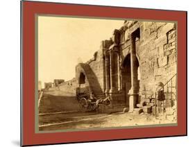 Tebessa, Arch of Caracalla and the Walls of the Byzantine Citadel, Algiers-Etienne & Louis Antonin Neurdein-Mounted Giclee Print