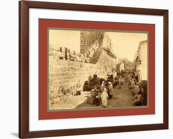 Tebessa, Ramparts of the Byzantine Citadel, Interior View, Algiers-Etienne & Louis Antonin Neurdein-Framed Giclee Print