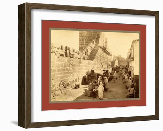 Tebessa, Ramparts of the Byzantine Citadel, Interior View, Algiers-Etienne & Louis Antonin Neurdein-Framed Giclee Print