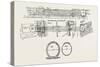 Technical Drawing of the Tunnel under the River Clyde at Glasgow, UK, 1890-null-Stretched Canvas