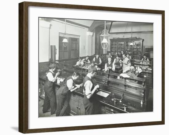 Technical Instruction, Haselrigge Road School, Clapham, London, 1914-null-Framed Photographic Print