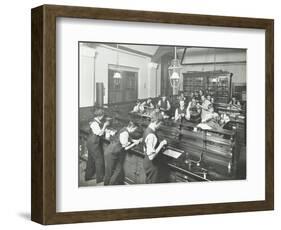 Technical Instruction, Haselrigge Road School, Clapham, London, 1914-null-Framed Photographic Print