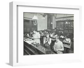 Technical Instruction, Haselrigge Road School, Clapham, London, 1914-null-Framed Photographic Print