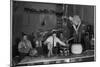 Technicians in Sound Production Room at Walt Disney Studio Using Hanging Mikes and Handheld Boom-Alfred Eisenstaedt-Mounted Premium Photographic Print