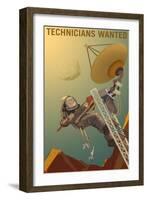 Technicians Wanted-NASA-Framed Art Print