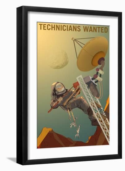 Technicians Wanted-NASA-Framed Art Print