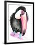 Technicolor Toucan I-Jennifer Parker-Framed Art Print