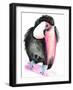 Technicolor Toucan I-Jennifer Parker-Framed Art Print