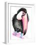 Technicolor Toucan I-Jennifer Parker-Framed Art Print