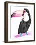 Technicolor Toucan II-Jennifer Parker-Framed Art Print