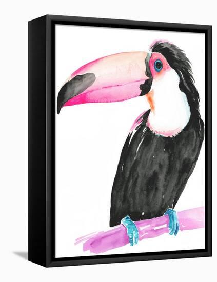 Technicolor Toucan II-Jennifer Parker-Framed Stretched Canvas