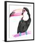 Technicolor Toucan II-Jennifer Parker-Framed Art Print