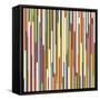 Technicolour Stripes-Fimbis-Framed Stretched Canvas