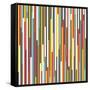 Technicolour Stripes-Fimbis-Framed Stretched Canvas