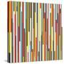 Technicolour Stripes-Fimbis-Stretched Canvas