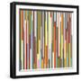 Technicolour Stripes-Fimbis-Framed Giclee Print