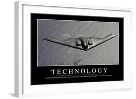 Technology: Inspirational Quote and Motivational Poster-null-Framed Photographic Print