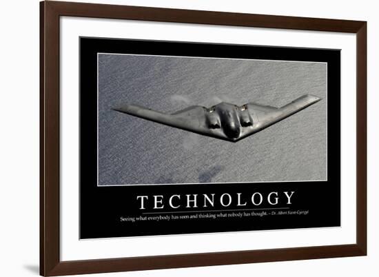 Technology: Inspirational Quote and Motivational Poster-null-Framed Photographic Print