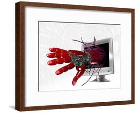 Technophobia, Conceptual Artwork-Victor Habbick-Framed Photographic Print