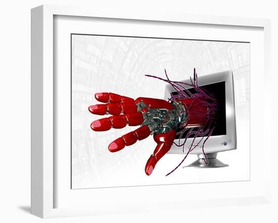 Technophobia, Conceptual Artwork-Victor Habbick-Framed Photographic Print