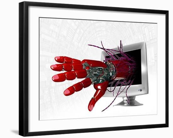 Technophobia, Conceptual Artwork-Victor Habbick-Framed Photographic Print