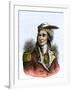 Tecumseh in a British Uniform-null-Framed Giclee Print