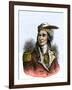 Tecumseh in a British Uniform-null-Framed Giclee Print