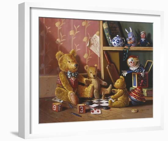 Ted and Friends III-Raymond Campbell-Framed Giclee Print