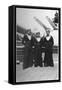 Ted and Pals, Three Royal Navy Sailors on Board a Warship, C1920s-C193s-null-Framed Stretched Canvas