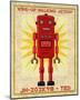 Ted Box Art Robot-John Golden-Mounted Art Print