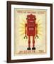 Ted Box Art Robot-John W^ Golden-Framed Art Print